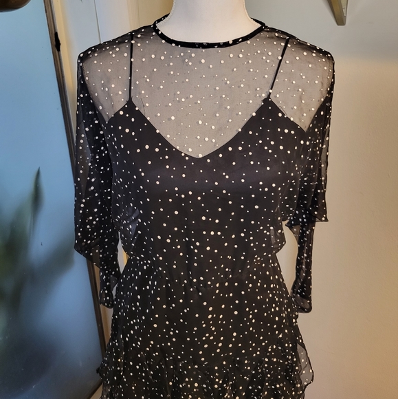 Betsy & Adam Polka Dot Dress - Picture 3 of 9